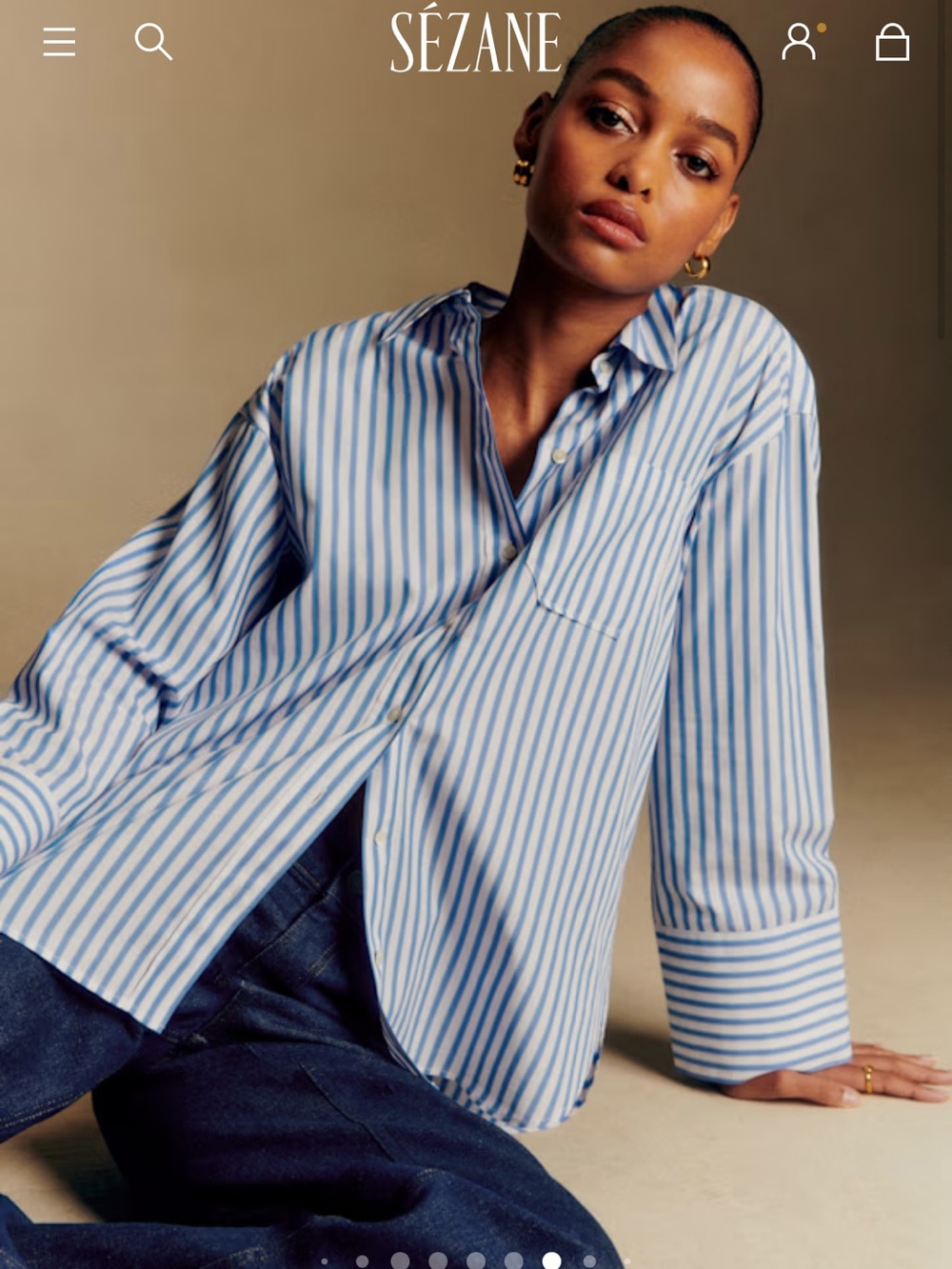 Sezane Bilma Button Down Shirt